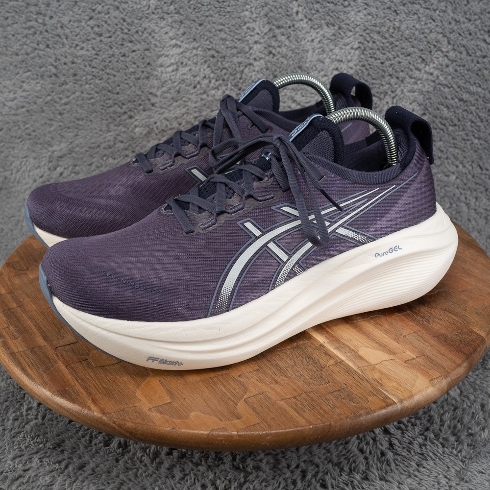 Size‎ 11 - Asics Gel Nimbus 27 Indigo Fog Running Shoe Excellent W - Picture 3 of 10